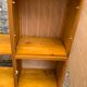 Bamboo cabinet woven and modular pine vintage 1960