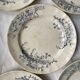Lot de 5 assiettes en terre de fer