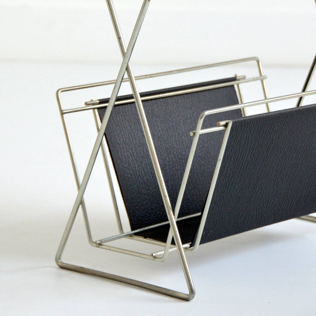 Side table / Vintage magazine rack 1950s