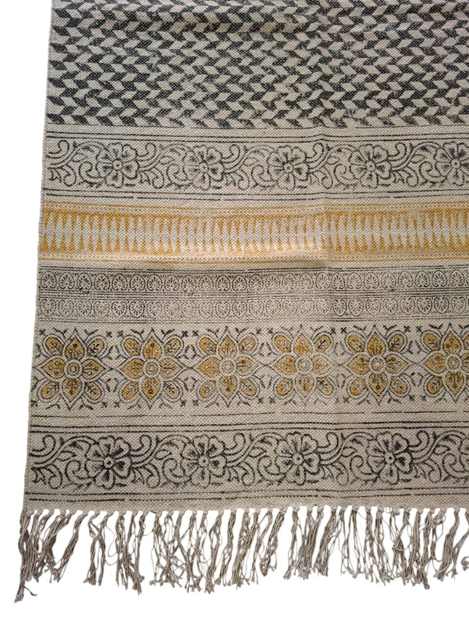Tapis Indien imprimé à la main