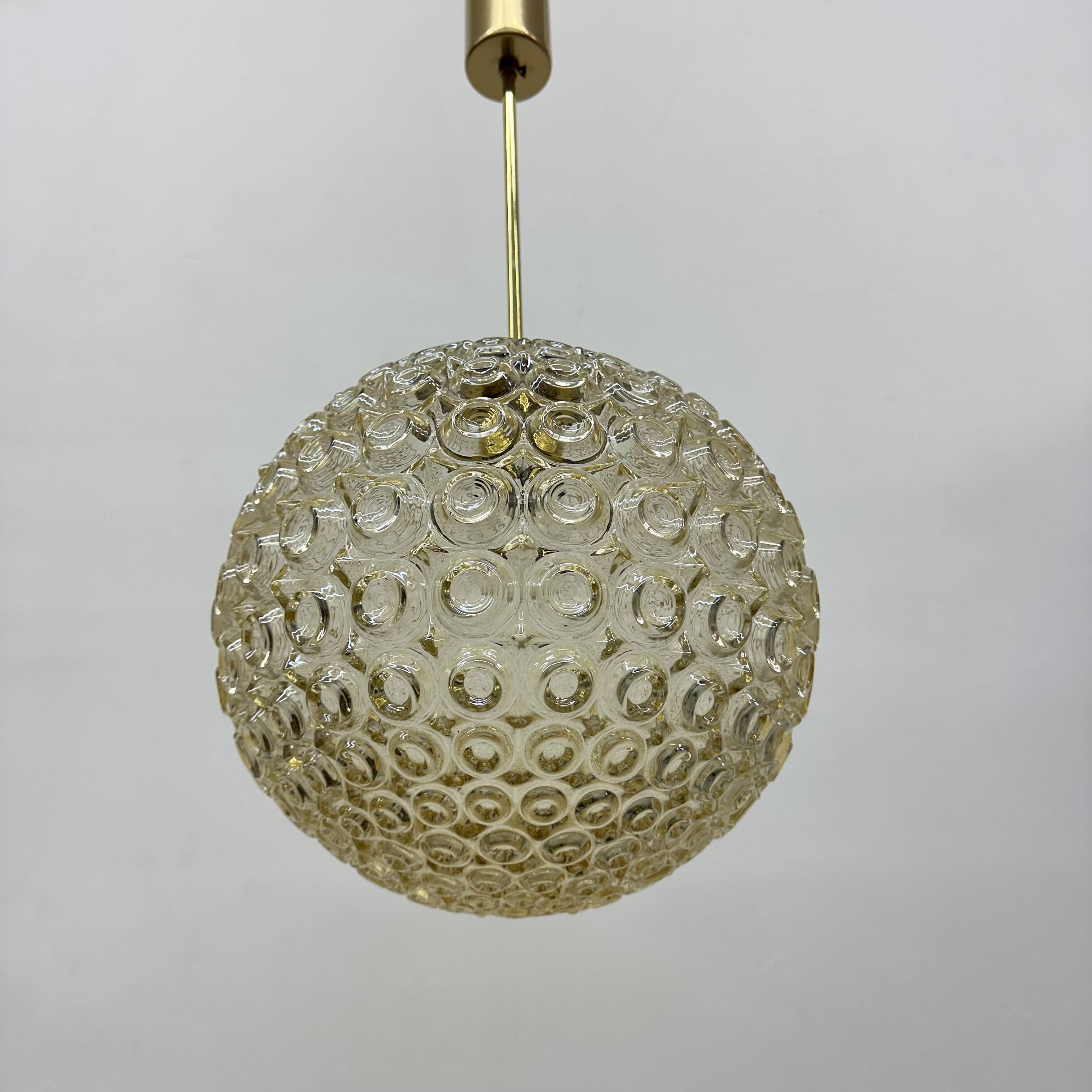 Limburg Glashütte bubble glass pendant light , 1970’s