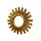 Large sun mirror in gilded wood, 1960