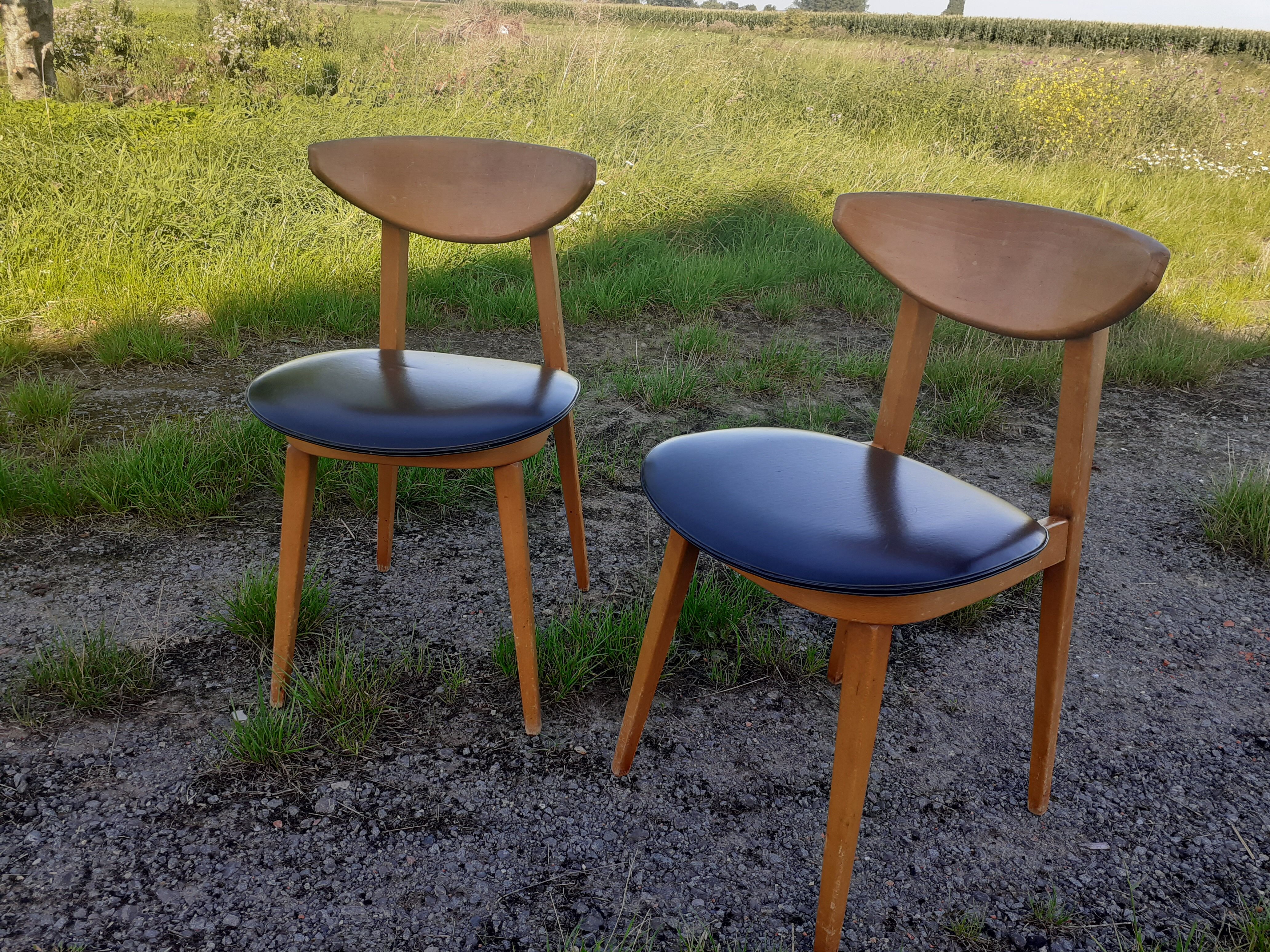 Paire de chaises vintage