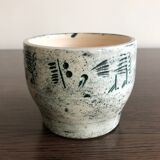 Jacques Blin's bird-patterned enamelled ceramic bowl, 1950s
