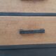 Meuble comptoir à tiroirs graphite et bois