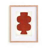 Abstract painting on paper - opra H401 - 30x40 - signed eawy