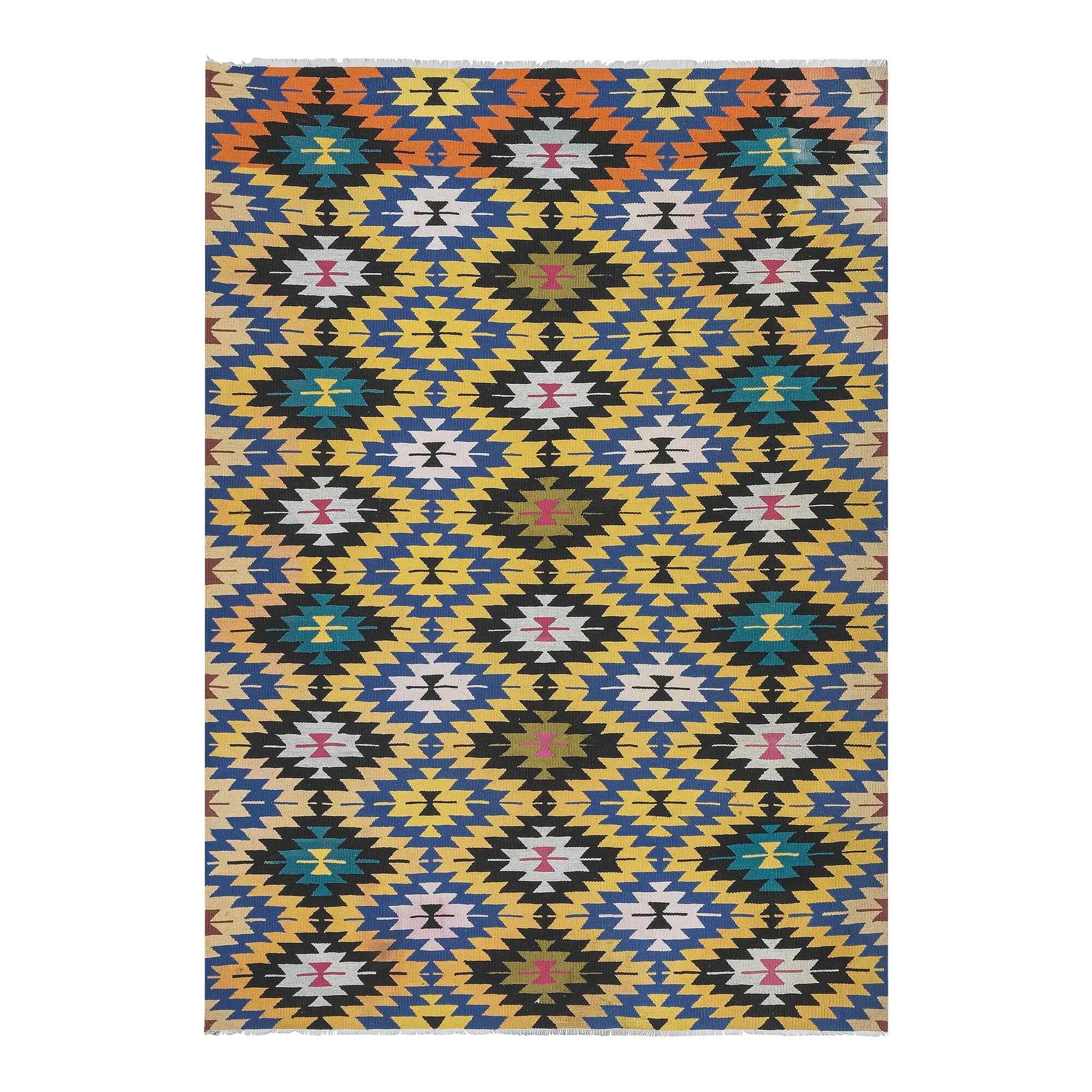 Tapis Kilim turc vintage tissé main