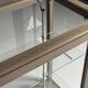 Vitrine française du début du 20e siècle grise