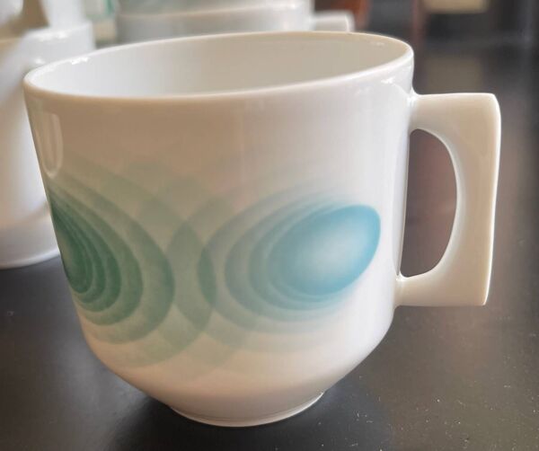 11 tasses à café Oberon de Bernardaud