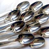Christofle cutlery set - 11 fourchettes de table et 11 cuillères à soupe - Art déco - Métal argenté