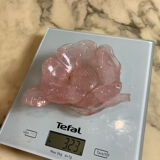 Empty pocket in rose quartz