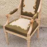Louis xvi style upholstered armchair