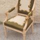 Louis xvi style upholstered armchair