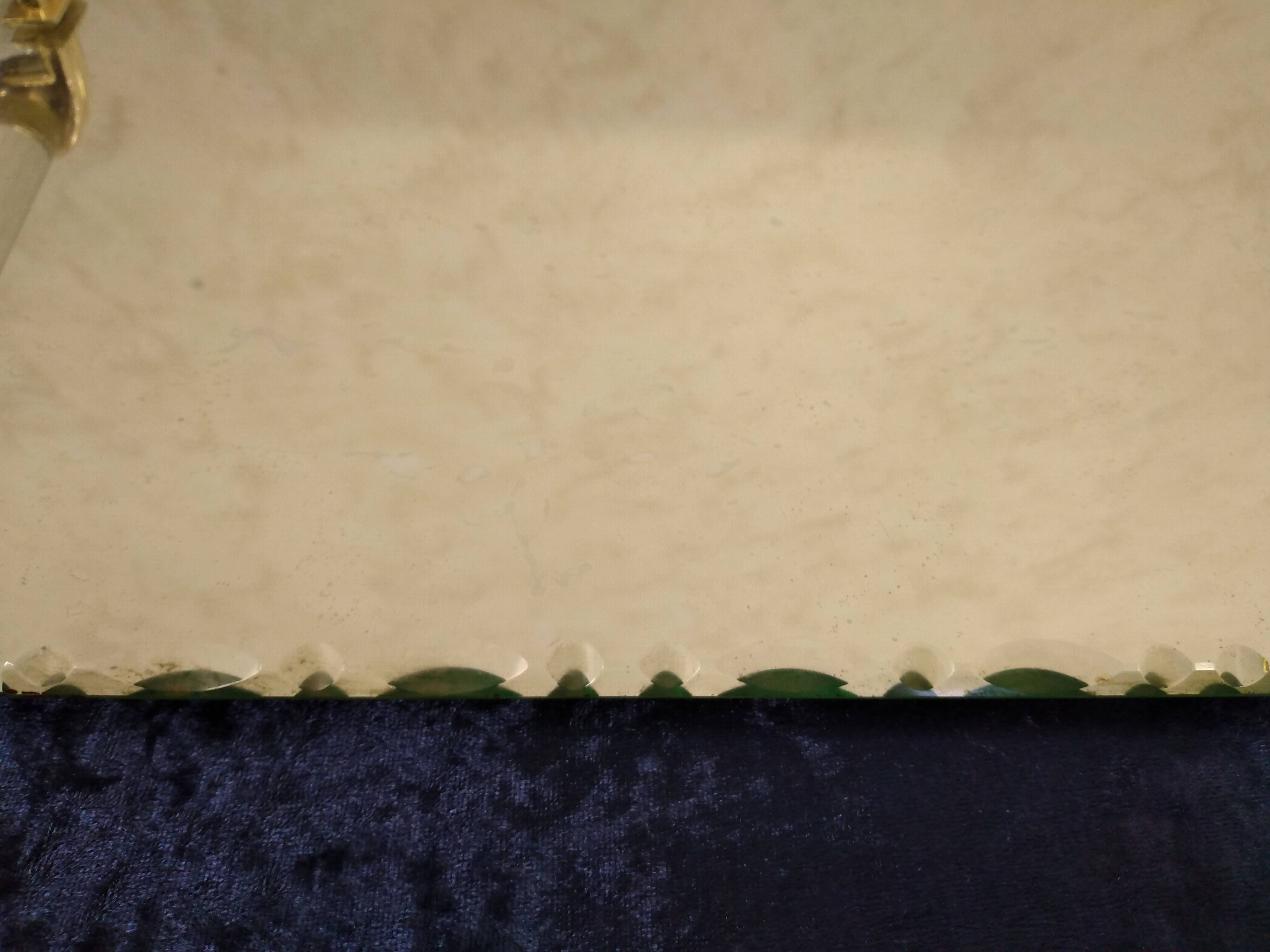 Plateau Art Déco biseauté vintage St Gobain