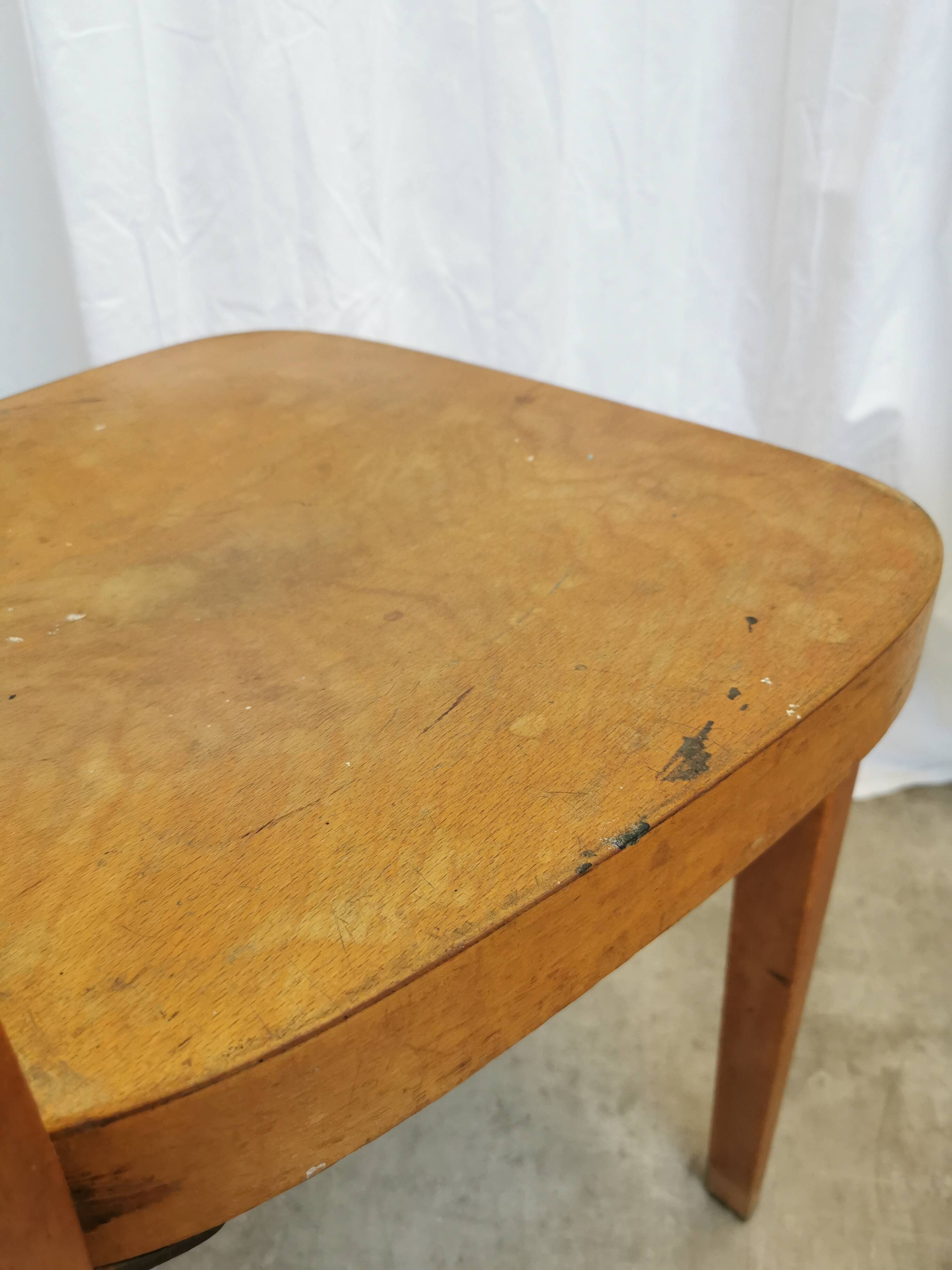 Vintage STOL Kamnik Wooden Dining Chair: 1960s Yugoslavia Bistro Style