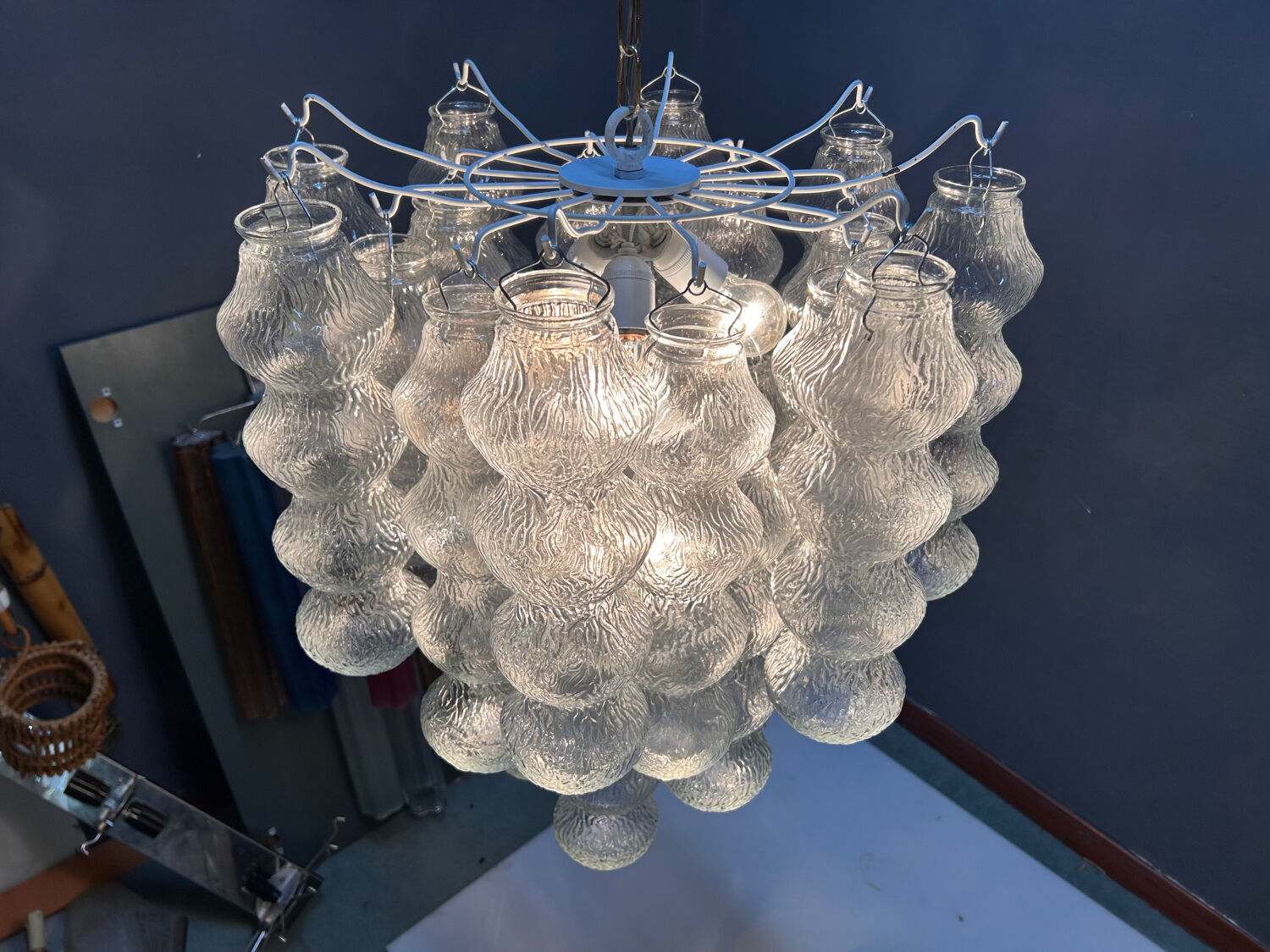 Murano Glass Bubble Chandeliers, Italy, 1980s – Set of 2