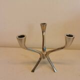 Candle holder with 3 arms, designed by Just Andersen/Denmark in the 1950s.