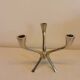 Candle holder with 3 arms, designed by Just Andersen/Denmark in the 1950s.