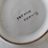 owl plate signed Sberna Deruta
