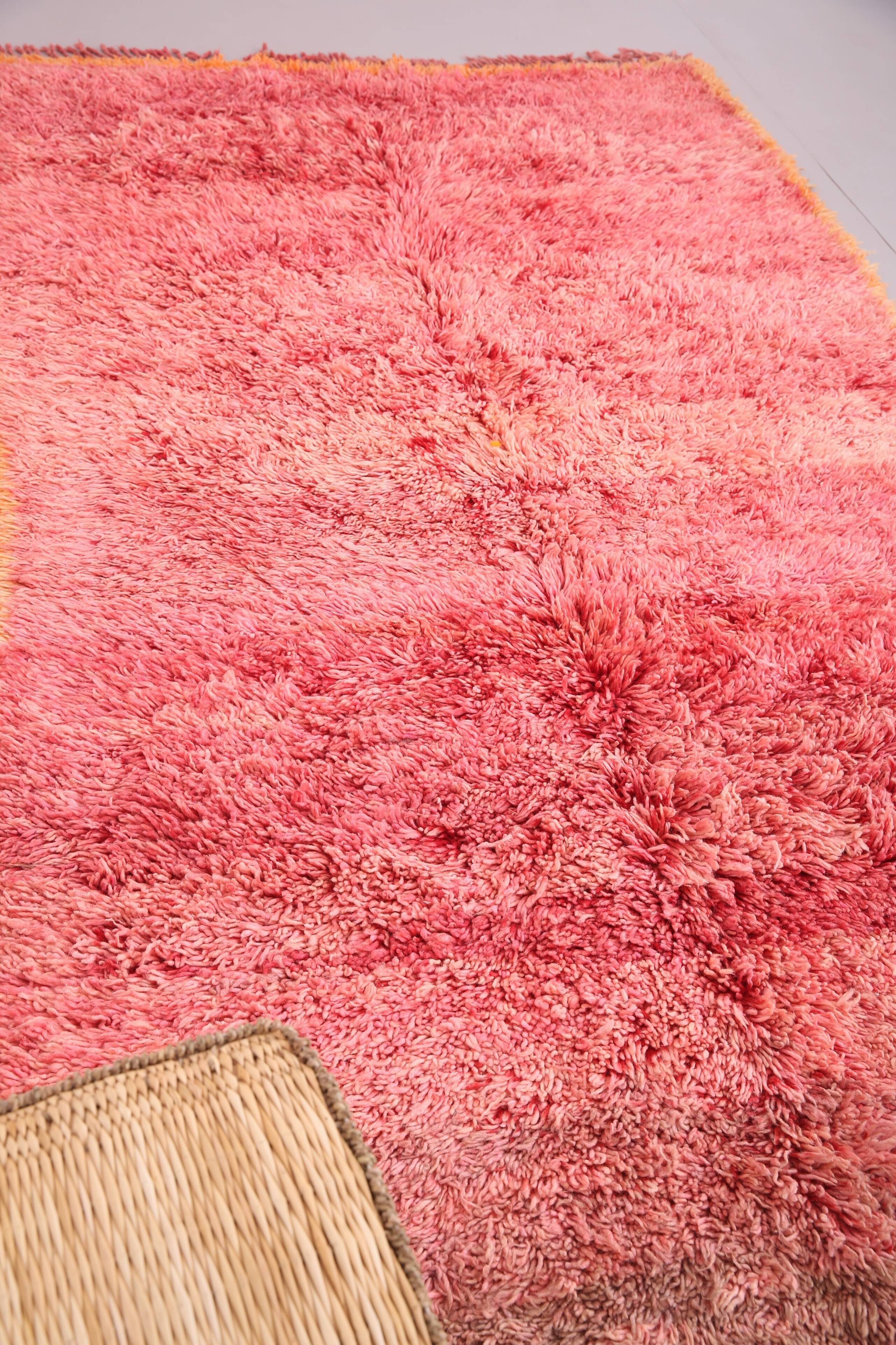 Vintage Moroccan Shag Rug 150 x 268 cm - Handmade Berber Rug - Wool Rug