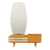 Coiffeuse vintage avec miroir, années 1960