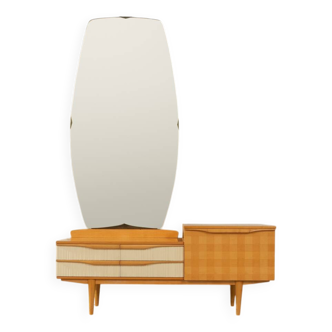 Coiffeuse vintage avec miroir, années 1960