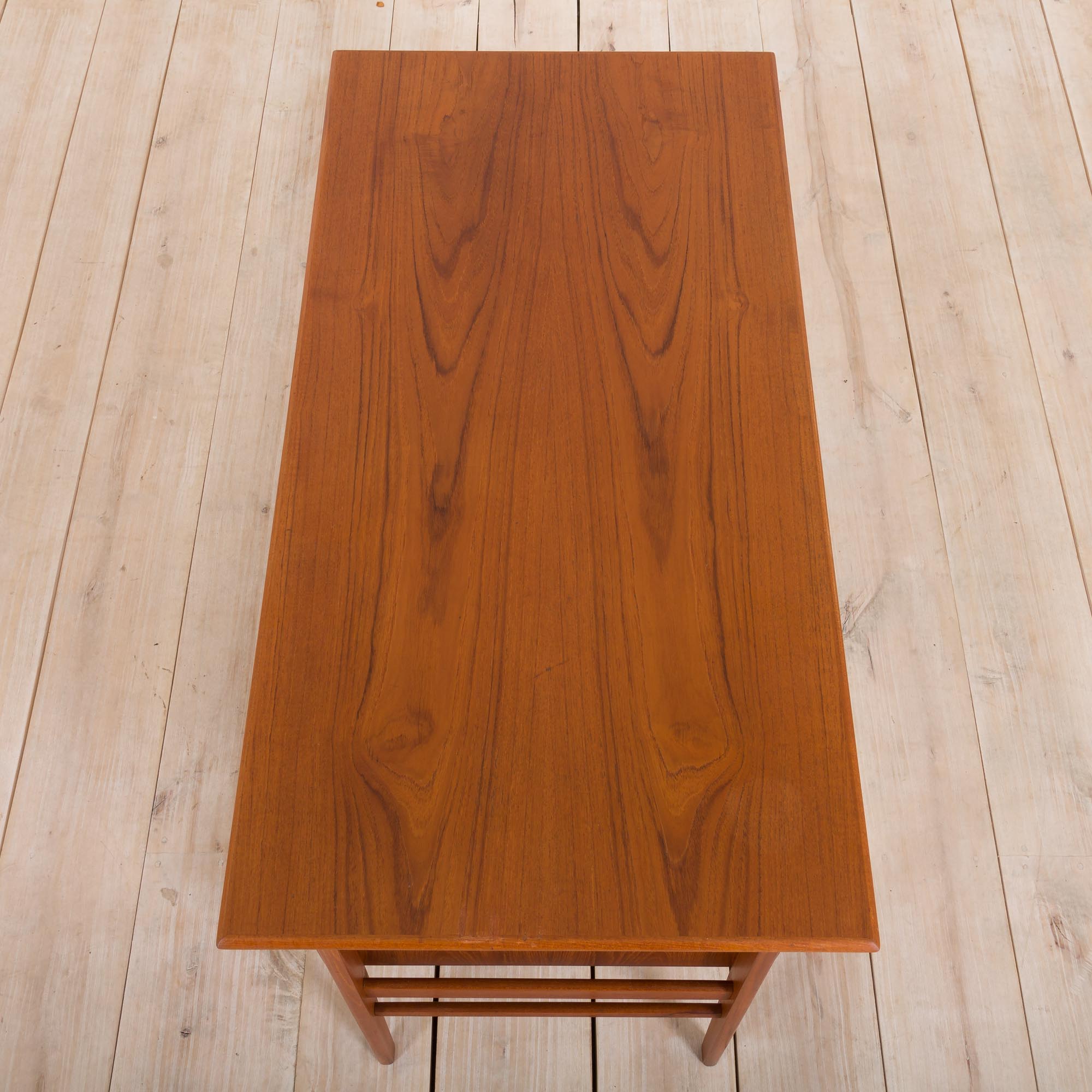 Gunnar Nielsen for Tibergaard teak desk with bar cabinet Denmark 1960s