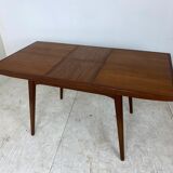 Vintage teak dining table Louis Van Teeffelen 1960s