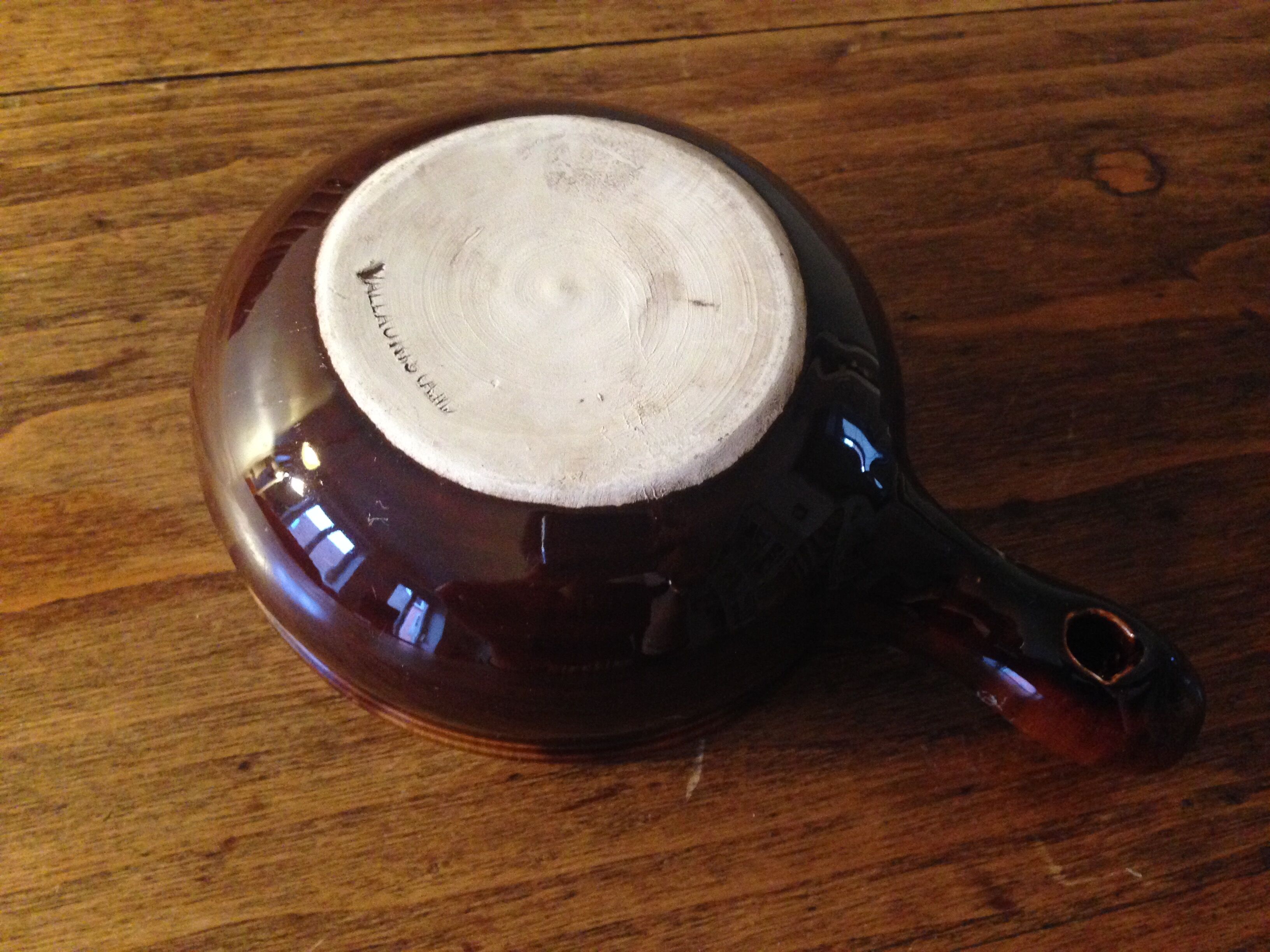 Vallauris poelon, empty vintage pocket