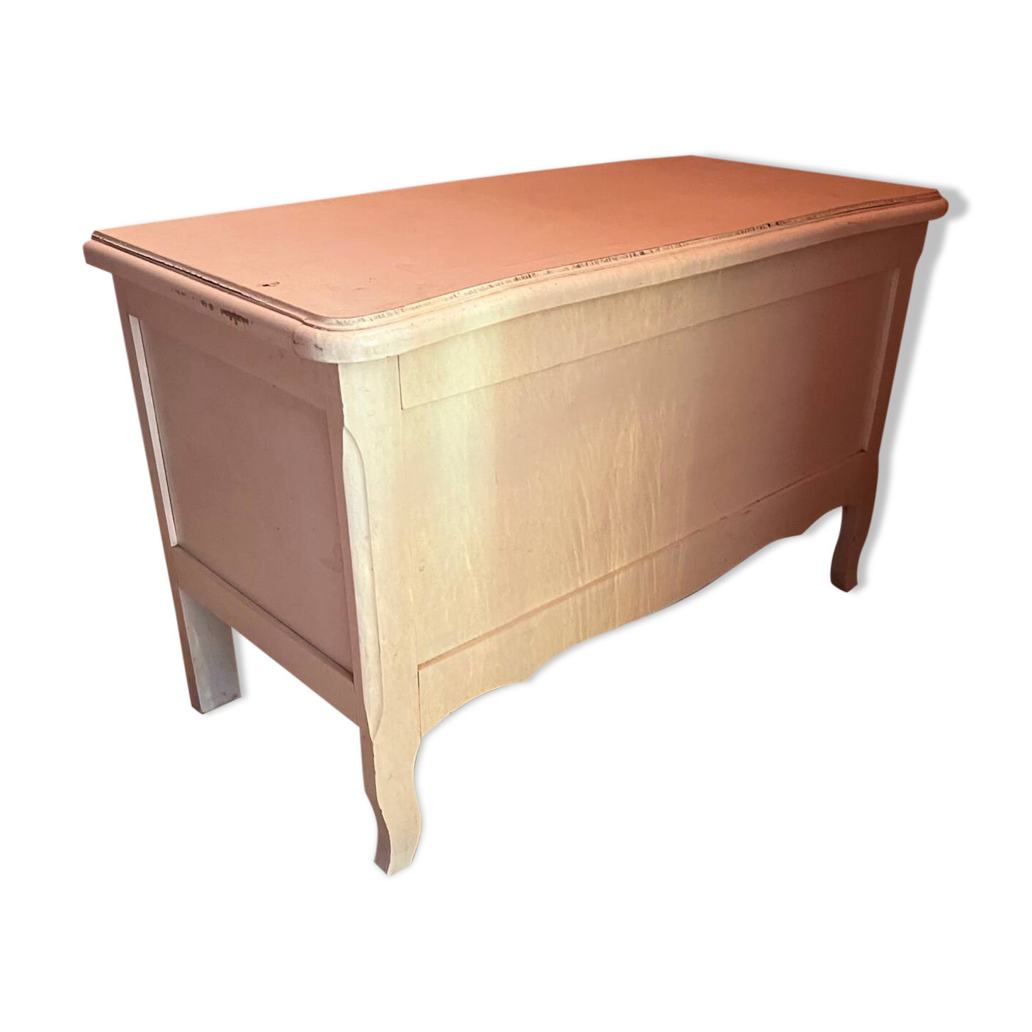 Coffre de rangement en bois blanc