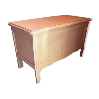 Coffre de rangement en bois blanc