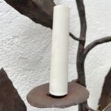 Wall lamp in wrought iron.
