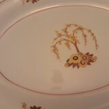 Plat ovale porcelaine limoges modele astral art deco