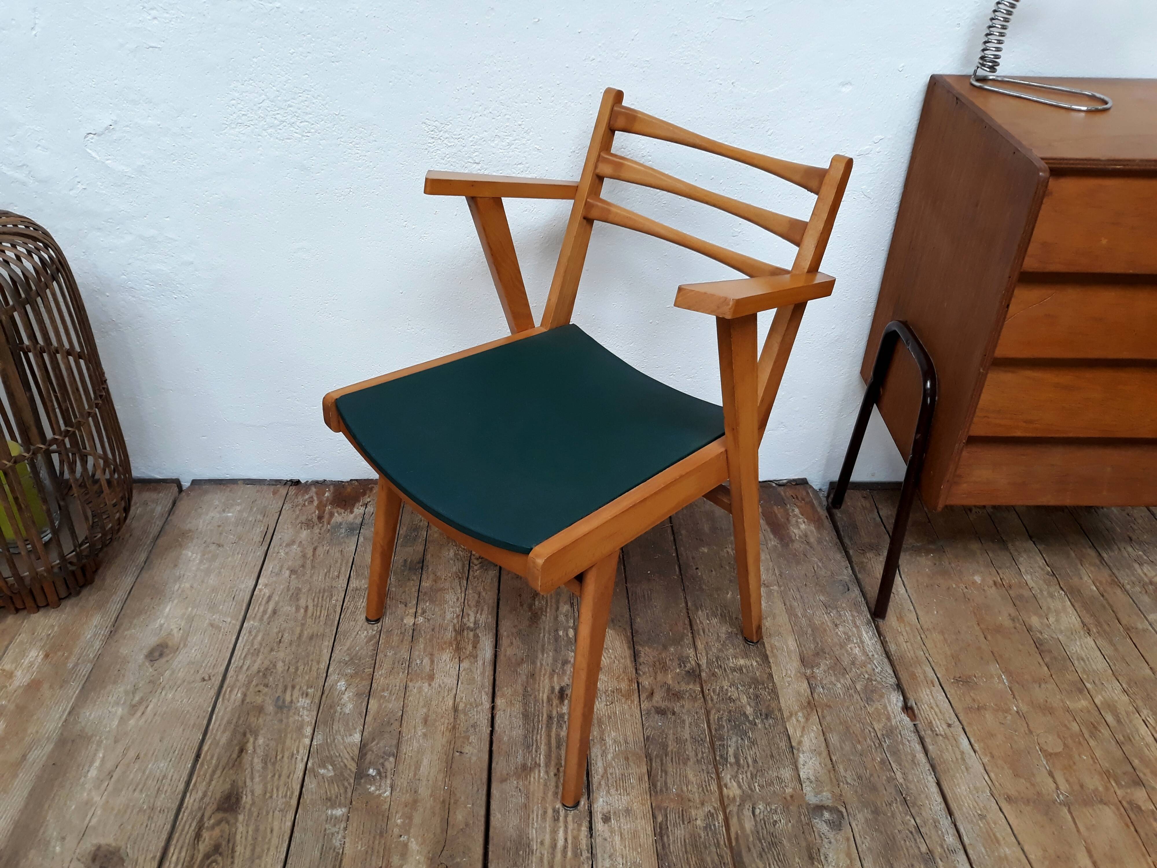 Chair Scandinavian vintage foot compass