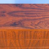 Mid century retro vintage Danish three drawer rosewood chest of drawers 1960s