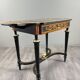 Writing table in Napoléon III style with marquetry and gilded bronzes, 19th century.