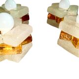 Albano Poli by Poliarte, large 4-light wall sconce, Italy 1970