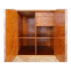 Mid-century modern artisan wardrobe in elm, Sweden, 1940s.