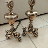 18th Century Dolphin Andirons