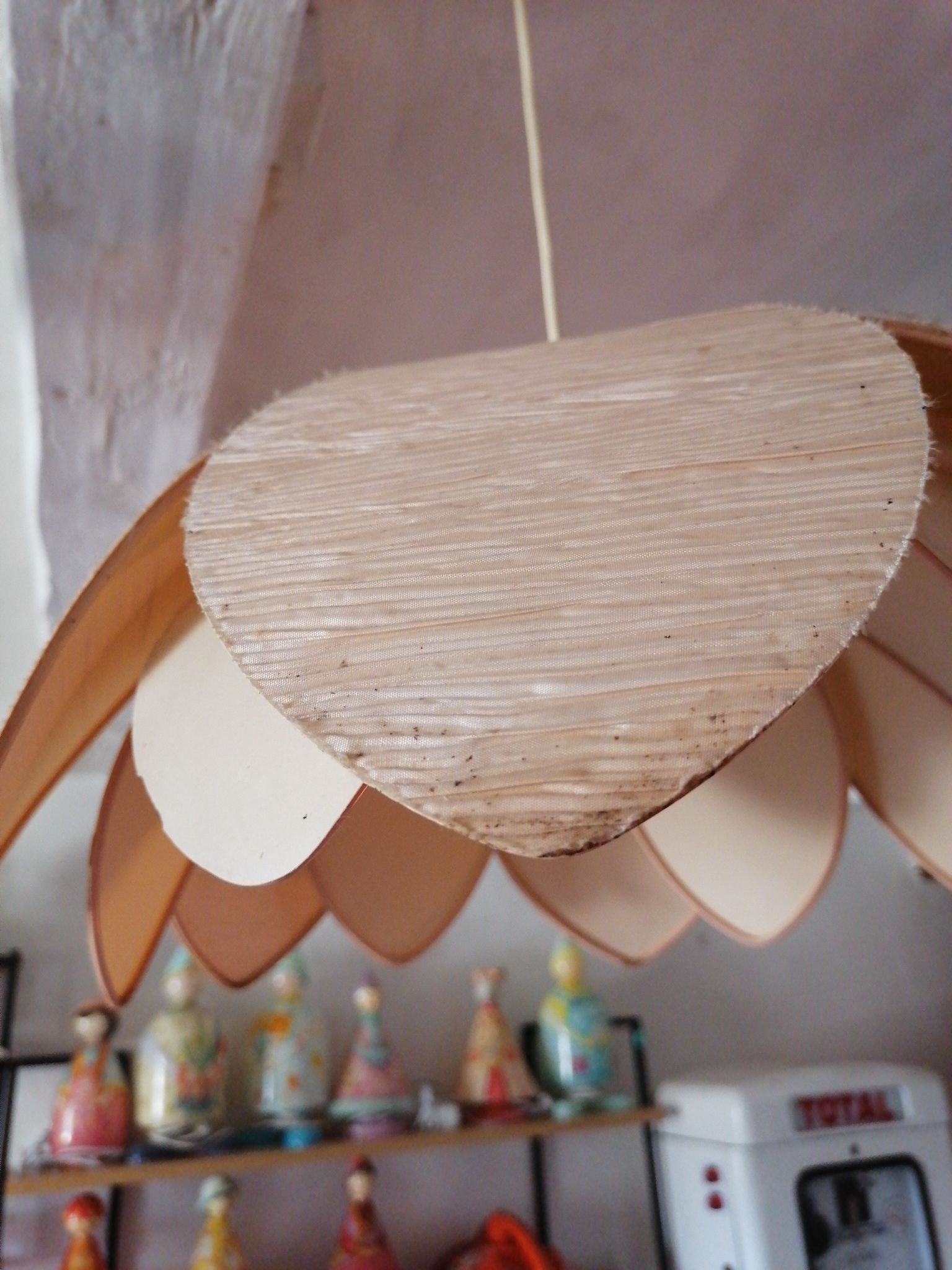 Suspension fleur petales corolle vintage