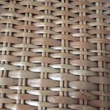 Lot of two trays in wicker 60s