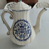 Vintage coffee maker from Gien decor Rouen 1932