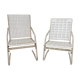 Pair of metal chairs