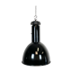 Industrial bauhaus black enamel pendant lamp, 1930s
