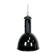 Industrial bauhaus black enamel pendant lamp, 1930s