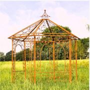 Gloriette, arbour, wrought iron pergola