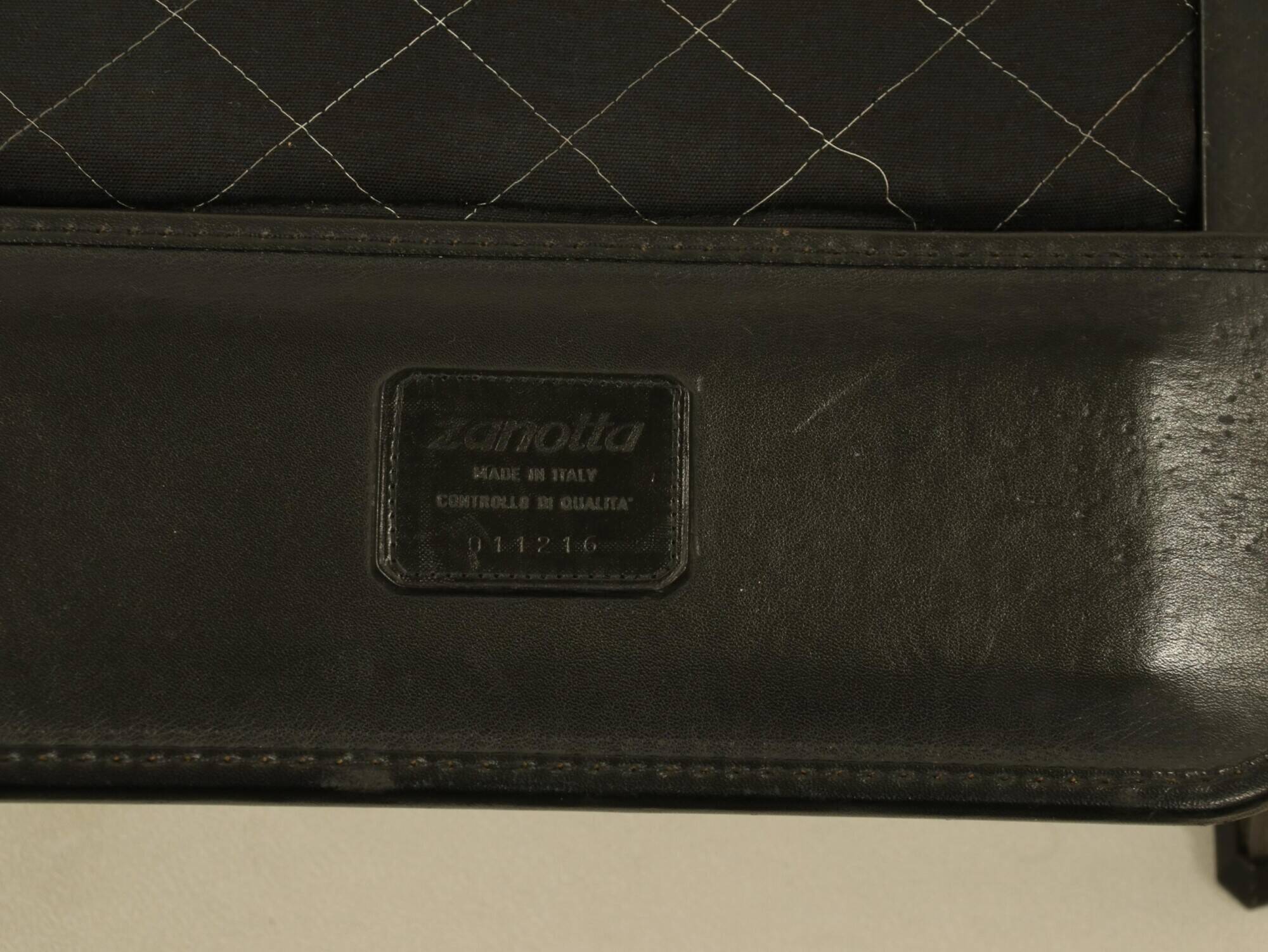 Daybed by Zanotta in black leather