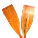 Authentic wooden paddles