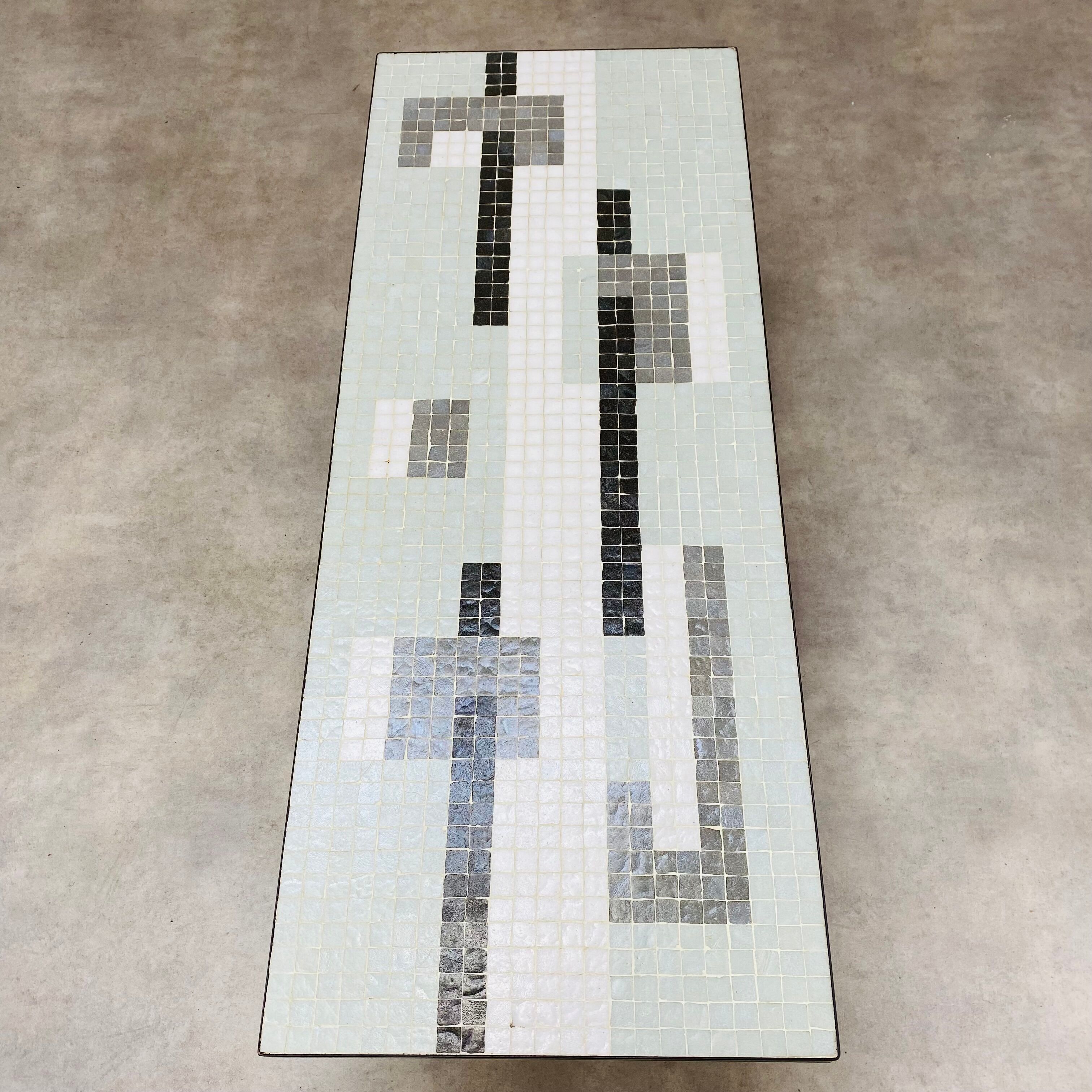 Coffee table 50s mosaic vintage ceramic