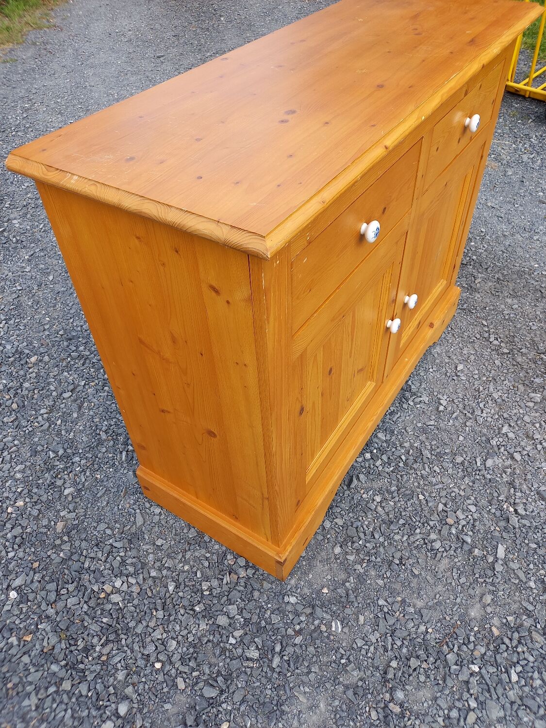 Vintage fir sideboard